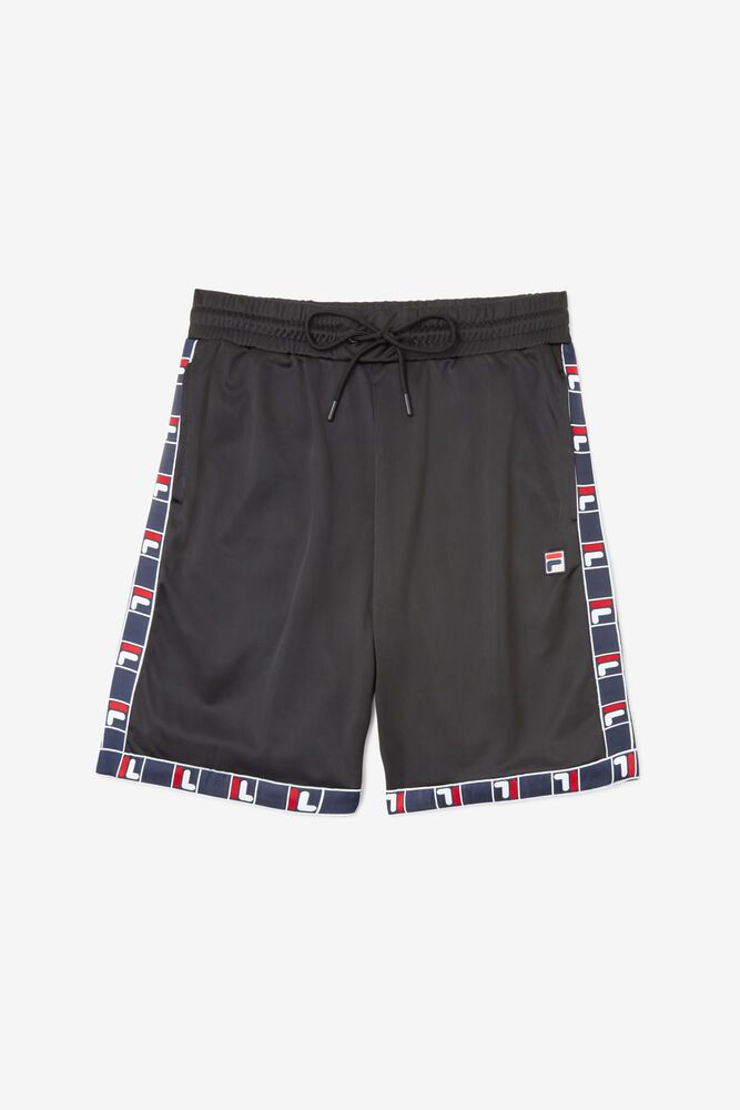 Fila Pane Black Shorts Mens - NZ 50341-QYAV